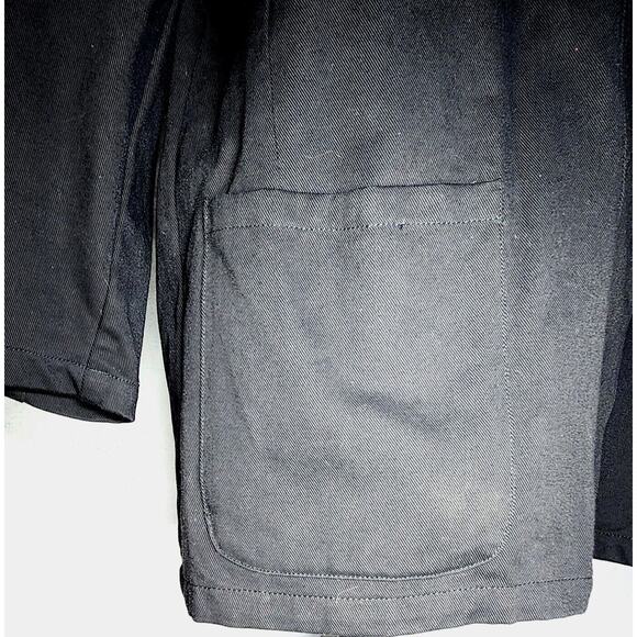 Vintage JenJen Darian 1980s Denim Blazer Jacket Gold Jewels Embroidery Studs 2X - Picture 13 of 15